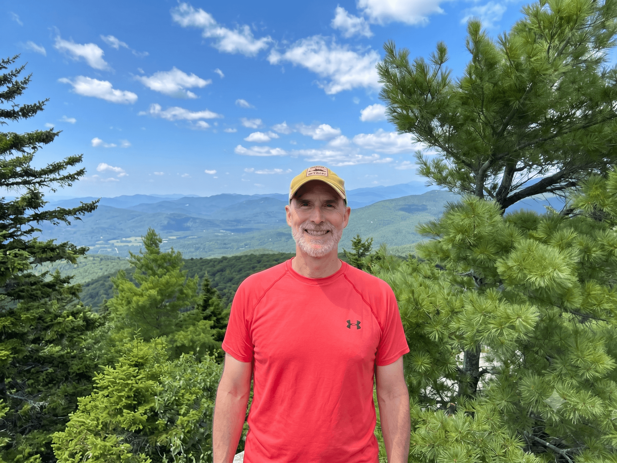 Bill Lafferty on a mountain summit